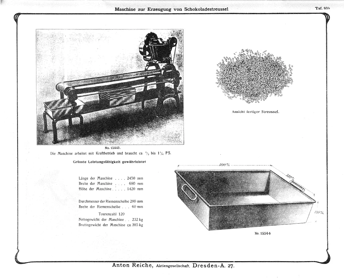 Anton Reiche – Auszug aus Musterbuch